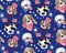Fabric Traditions Patriotic Pups on Blue Dogs 100% Cotton Fabric Price Per Yard